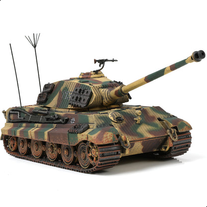 1/72 Scale Military Tank Model Finished Alloy Metal Die cast with Plastic Tank Model World War Ⅱ Army Vehicl Tank Mini 1945 Tiger Model Gift Collection Ideal for Military Fans (Hultgen 1945)