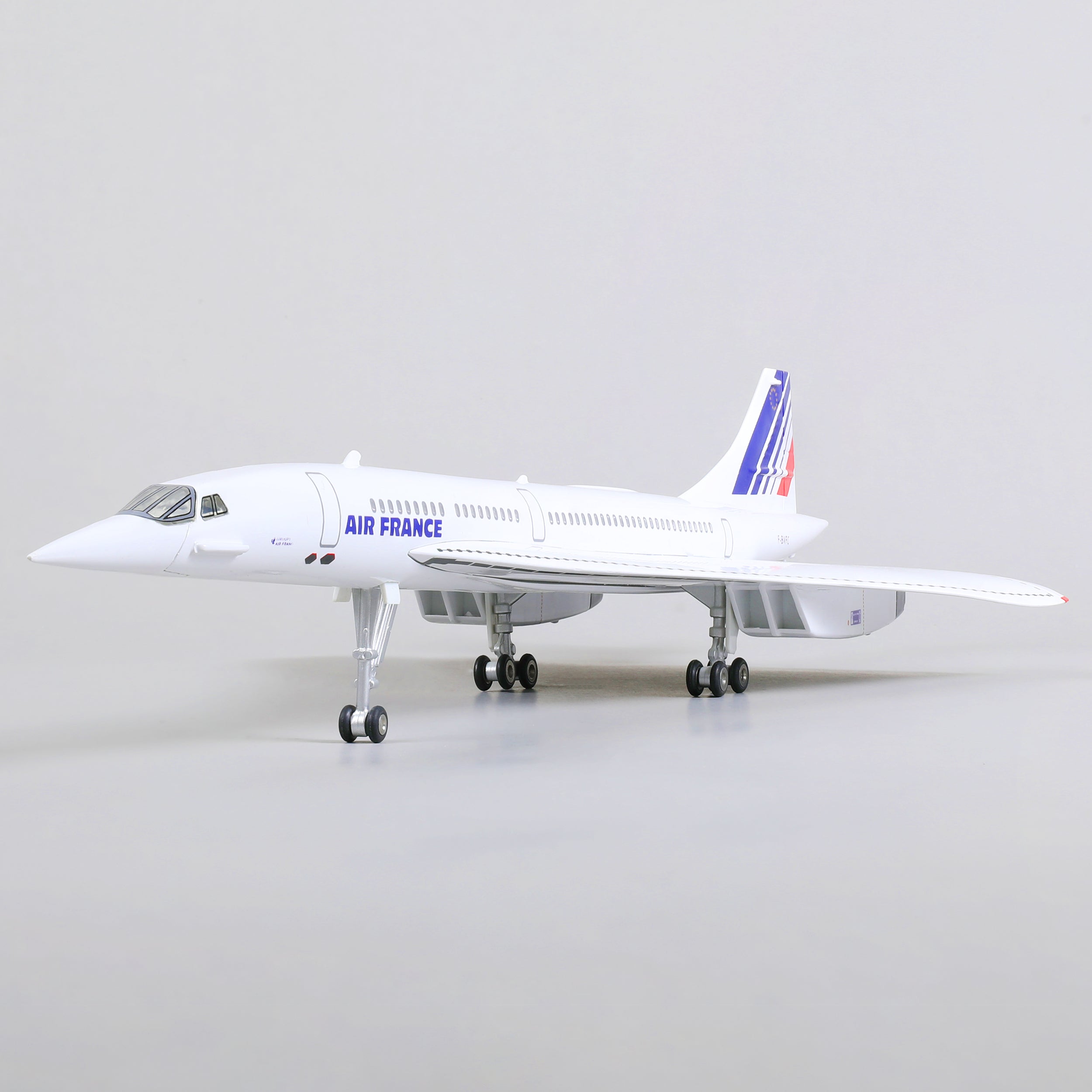 1:125 Concorde Air France Diecast Airplane Model | Finished Large Scale Supersonic Jet Display