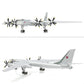 1/200 Tupolev TU-95 Bear Bomber Aircraft Model Metal Aircraft Model Kit Military Bomber Airplane Model with Stand for Adult Military Enthusiast Collection Display or Gift