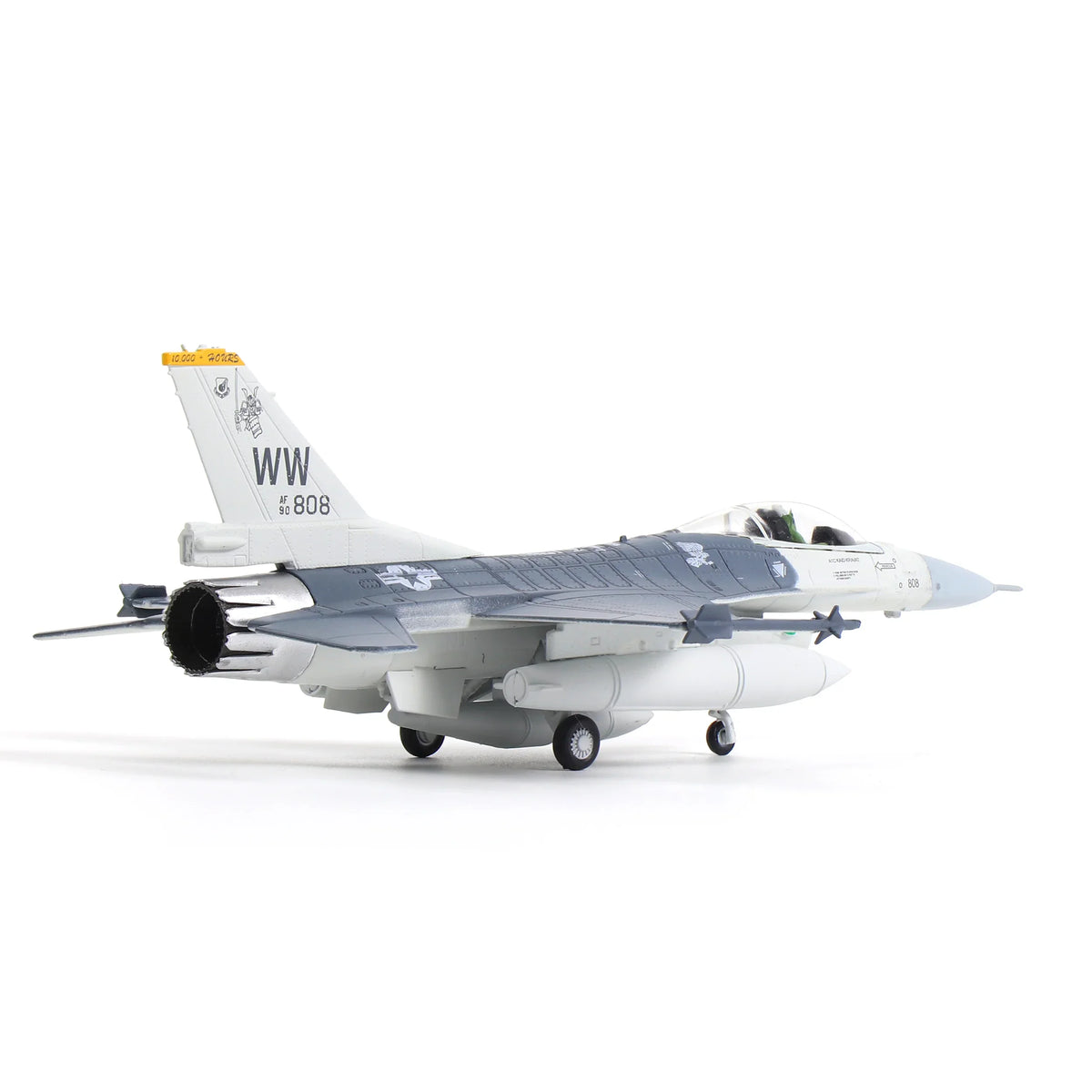 NUOTIE Model F-16C Fighting Falcon diecast metal model aircraft rear view
