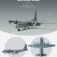 NUOTIE AC-130U Spooky II gunship model in grey, top view showing details