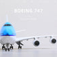 1/160 Boeing 747 17 inches Large Model Diecast KLM Airplane Model Kits with Stand Airlines Model Plane Display Collectible for Aviation Enthusiast Gift