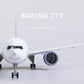 1/150 Boeing 777-300ER United Airlines 18.5 inchs Large Model Diecast Airplane Model Kits with Stand Airlines Model Display Collectible for Aviation Enthusiast Gift