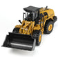 Bulldozer Toy with Gift Box, 1/50 Alloy Metal Die-Cast Bulldozer Construction Vehicle Model Decoration Toy Gift for Boys Mens-Yellow