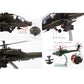 NUOTIE 1/72 Apache AH-64A Armed Helicopter Die-Casting Aircraft Model Armed Helicopter Simulation Airplane Model Alloy Military Finished Product Decoration.