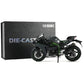 1:9 Motorcycle Model for Kawasaki Ninja H2R Alloy Diecast Motorcycle Model Toy Track Version Mini Moto Gift（Black）