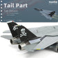 1/100 F-14B-2 VF-103 Tomcat Fighter Model Diecast Metal Airplan Mode Kit Jolly Rogers Militray Aircraft Model with Stand for Adult Military Enthusiast Collection Display or Gift