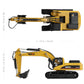 Excavator Toy with Gift Box, 1/40 Alloy Metal Die-Cast Excavator Digger Construction Vehicle Model Decoration Toy Gift for Boys Mens-Yellow