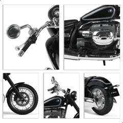 1/12 Die-cast BMW R18 Motorcycle Scale Model, Black, Welly