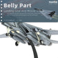 1/100 F-14B-2 VF-103 Tomcat Fighter Model Diecast Metal Airplan Mode Kit Jolly Rogers Militray Aircraft Model with Stand for Adult Military Enthusiast Collection Display or Gift