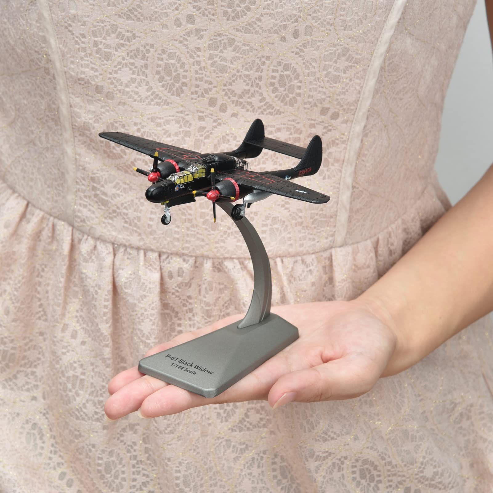 1/144 Scale Northrop P-61B Black Widow Diecast Metal Model - WWII US Night Fighter