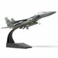 NUOTIE Model F-15E Strike Eagle diecast model aircraft in flight position on display stand