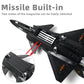 1/100 J20 Dragon Stealth Fighter Jet (Fire Fang) Black Edition Model Military Aircraft Diecast Metal Model Kit with Stand for Military Enthusiasts Collections or Gift