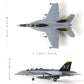 NUOTIE 1/100 F/A-18 Super Hornet Diecast Metal Fighter Jet Model Kits Pre-Build Replica 1943-2018 Jolly Roger Livery Military for Display Collection or Gift