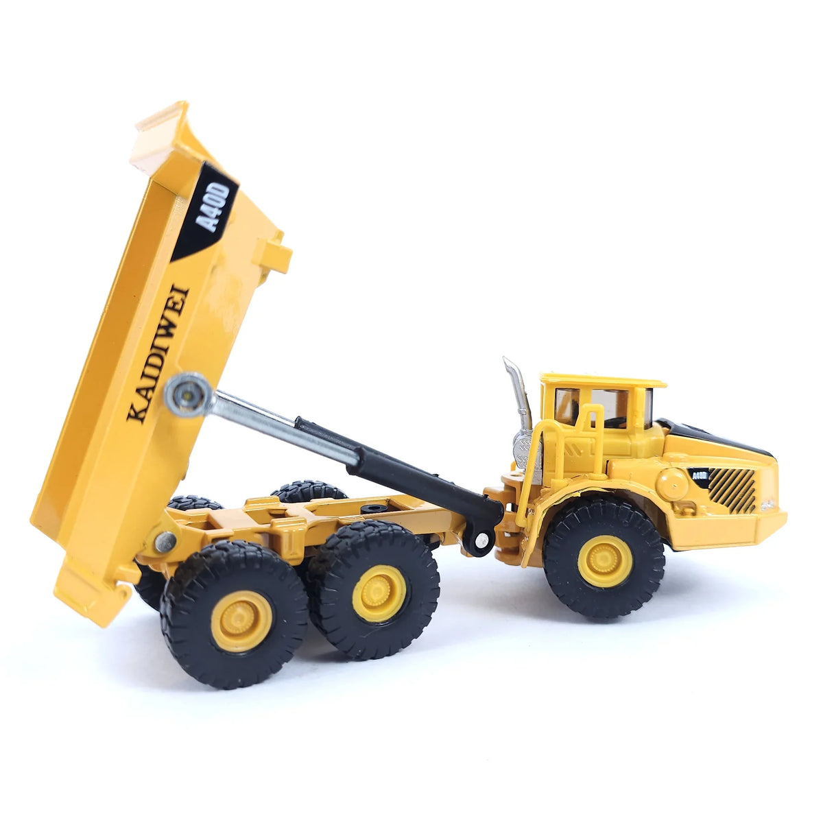 RISOPEN 1:50 die-cast construction dump truck scale model with raised yellow bed