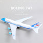 1/160 Boeing 747-200B VC-25A Airforce One 17 inchs Large Model Diecast Airplane Model Kits with Stand Airlines Model Plane Display Collectible for Adult