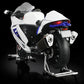 Rear view of the Suzuki Hayabusa motorcycle model displaying tail light and exhaust details.