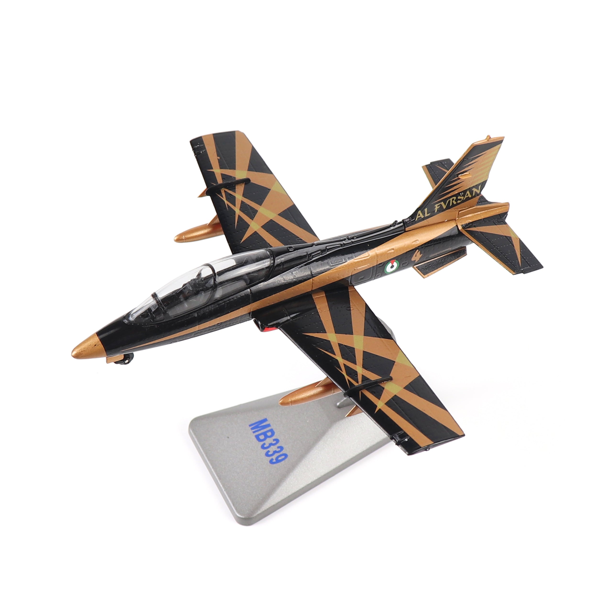 1/72 Scale MB-339 Diecast Metal Model - Italian Air Force Trainer Jet (AM) with Stand