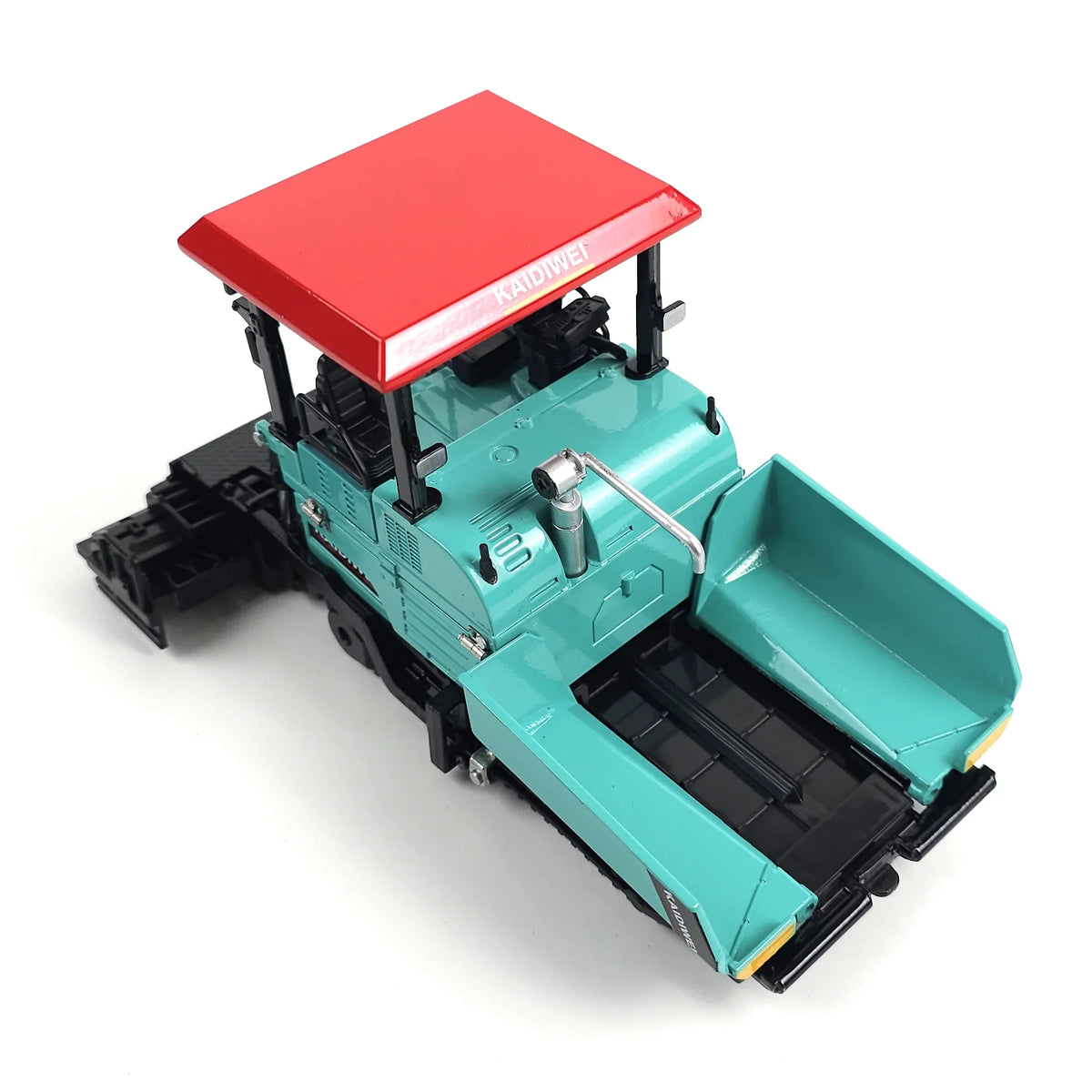 RISOPEN 1:40 die-cast construction asphalt paver scale model in teal and red