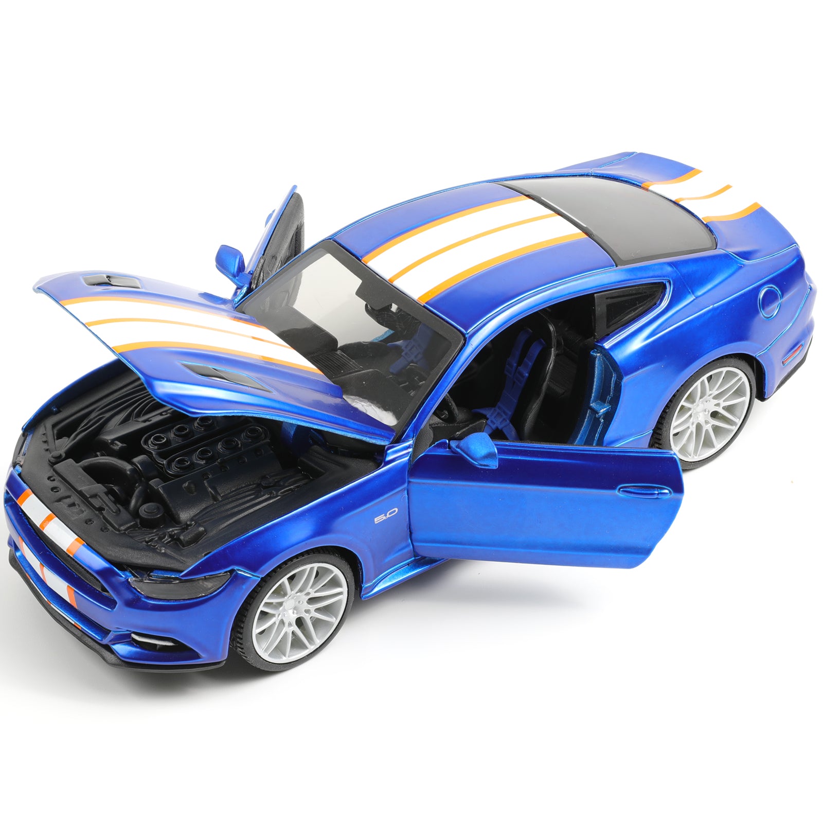 1:24 Die-cast 2015 Ford Mustang GT Muscle Car Scale Model Building Kit