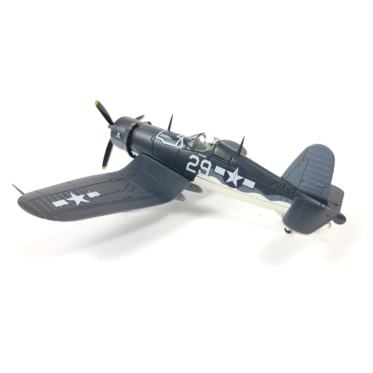 NUOTIE Model F4U Corsair navy diecast metal aircraft top view
