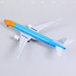 1/150 Boeing 777-300ER KLM (Orange Pride) 18.5 inchs Large Model Diecast Airplane Model Kits with Stand Airlines Model Display Collectible for Aviation Enthusiast Gift