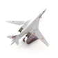 Tupolev Tu-160 Blackjack Bomber 1/144 Diecast Metal Aircraft Model Kits Soviet Union Military Fighter Pre-Build Replica Airplane Model with Stand for Collections or Gift