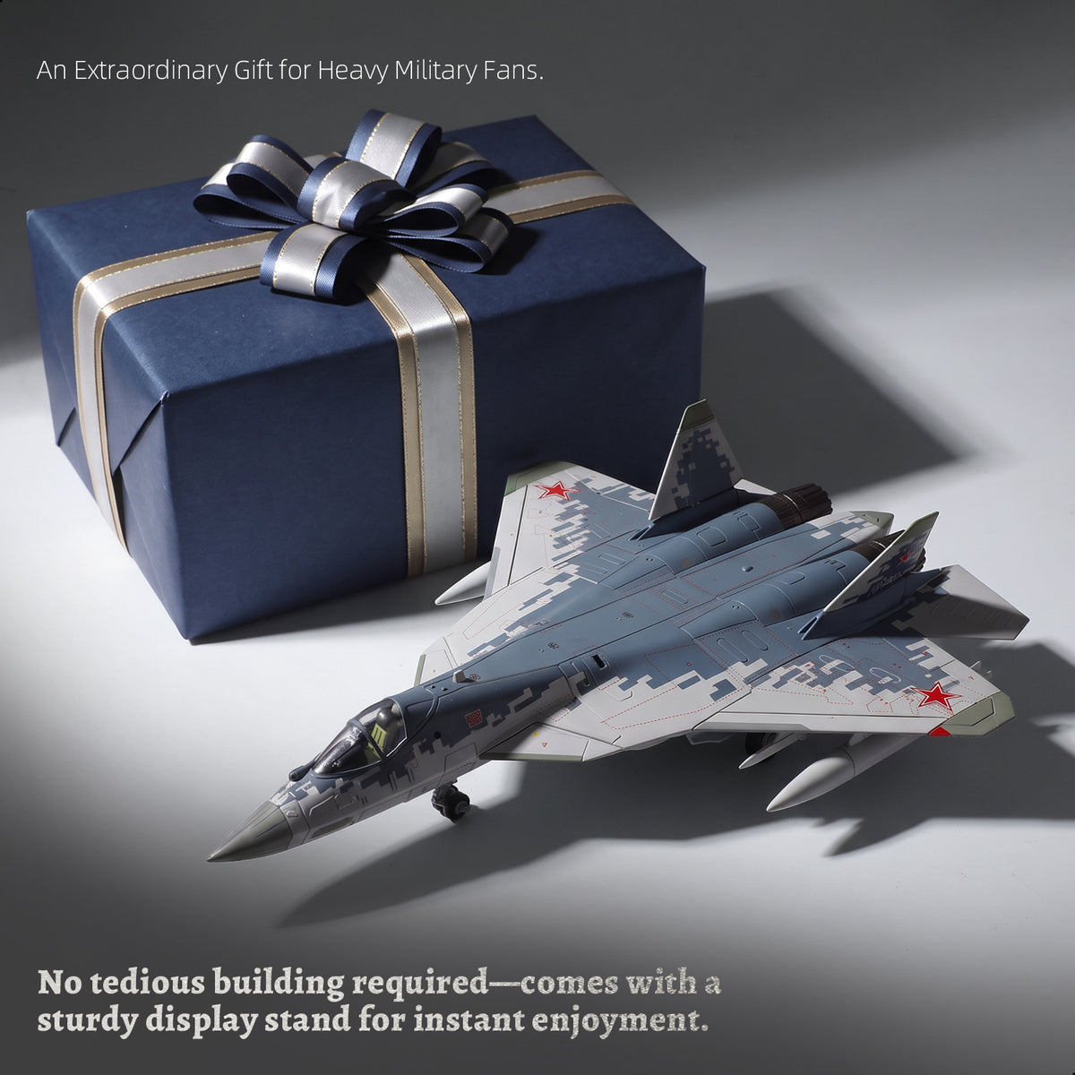 1:68 Diecast Metal Sukhoi Su-57 Stealth Fighter Model