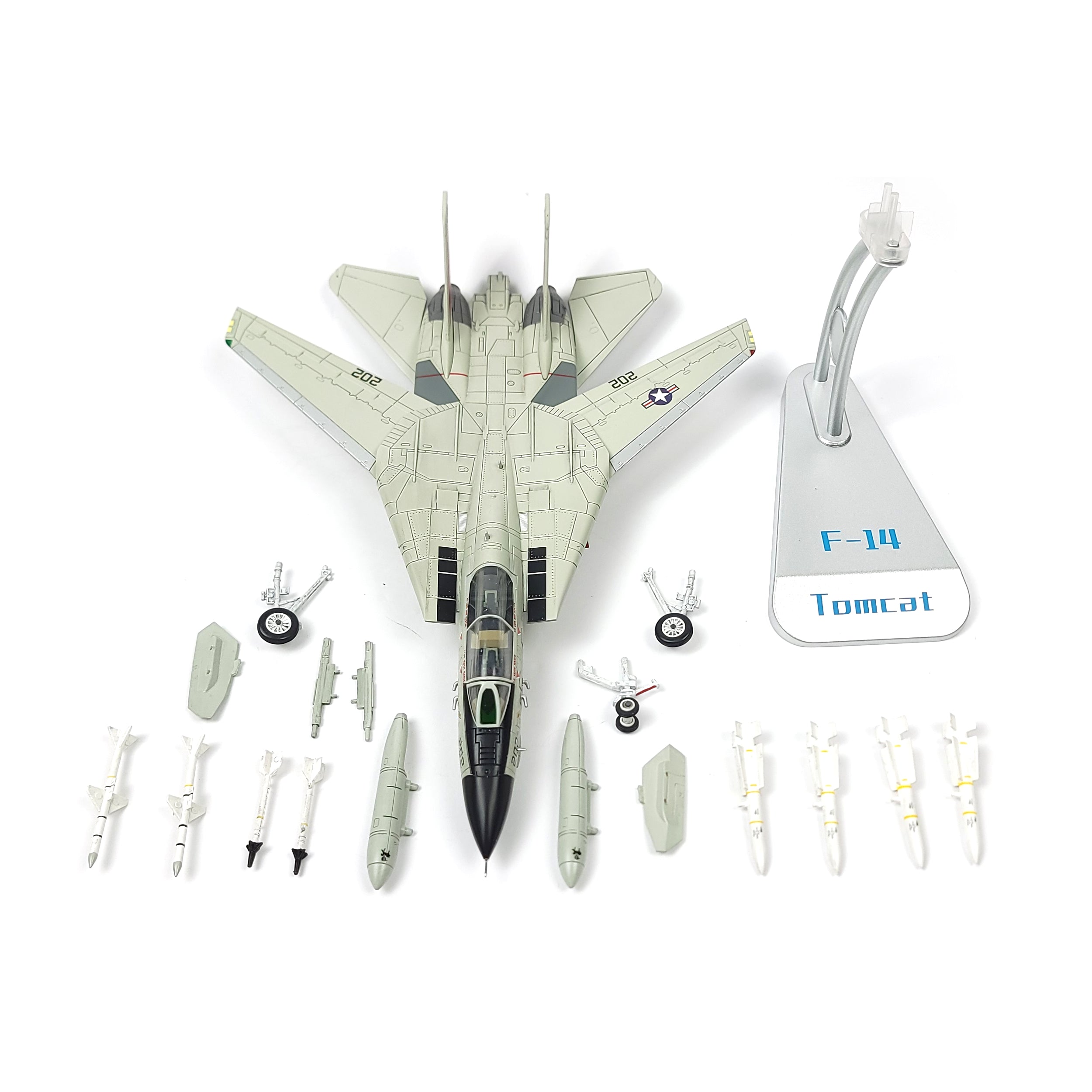 1:72 Diecast Metal F-14A Tomcatters Fighter Model - US Navy VF-31 Aircraft