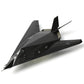 1/72 F-117 Nighthawk Stealth Striker Fighter U.S. Airforce Jet Model American Edwards AFB 85-831 Attack Aircraft Model Metal Diecast Plane Model Kit with Display Stand Collection Gift for Adult