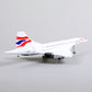 NUOTIE 1:125 Concorde British Airways Airplane Model Pre-Build Diecast Aircraft Model Kits Aircraft Simulation Model Display Model Collection or Gift