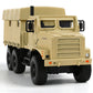 1:64 Diecast USMC MTVR MK23 Medium Tactical Vehicle Military Truck Scale Model, Desert Camouflage,7-Ton Cargo Truck Replica