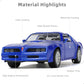 1/36 Pontiac Firebird Trans Am Diecast Car - Classic Blue Vintage Model