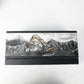 Excavator Toy with Gift Box, 1/40 Alloy Metal Die-Cast Excavator Digger Construction Vehicle Model Decoration Toy Gift for Boys Mens-Yellow