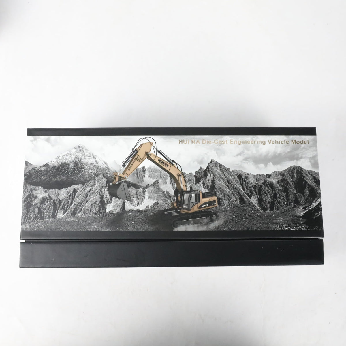 Packaging for a RISOPEN 1/40 die-cast construction excavator scale model.