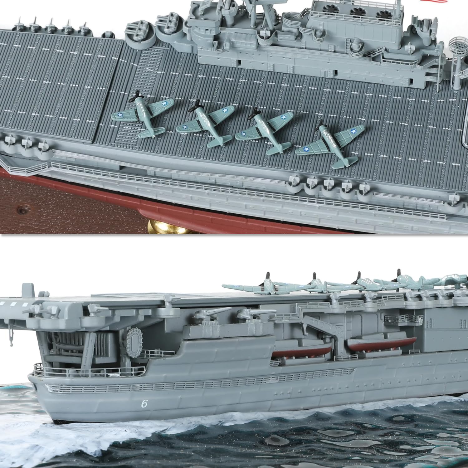 1/700 Die-cast WWII U.S.S. Enterprise CV-6 Aircraft Carrier Scale Mode