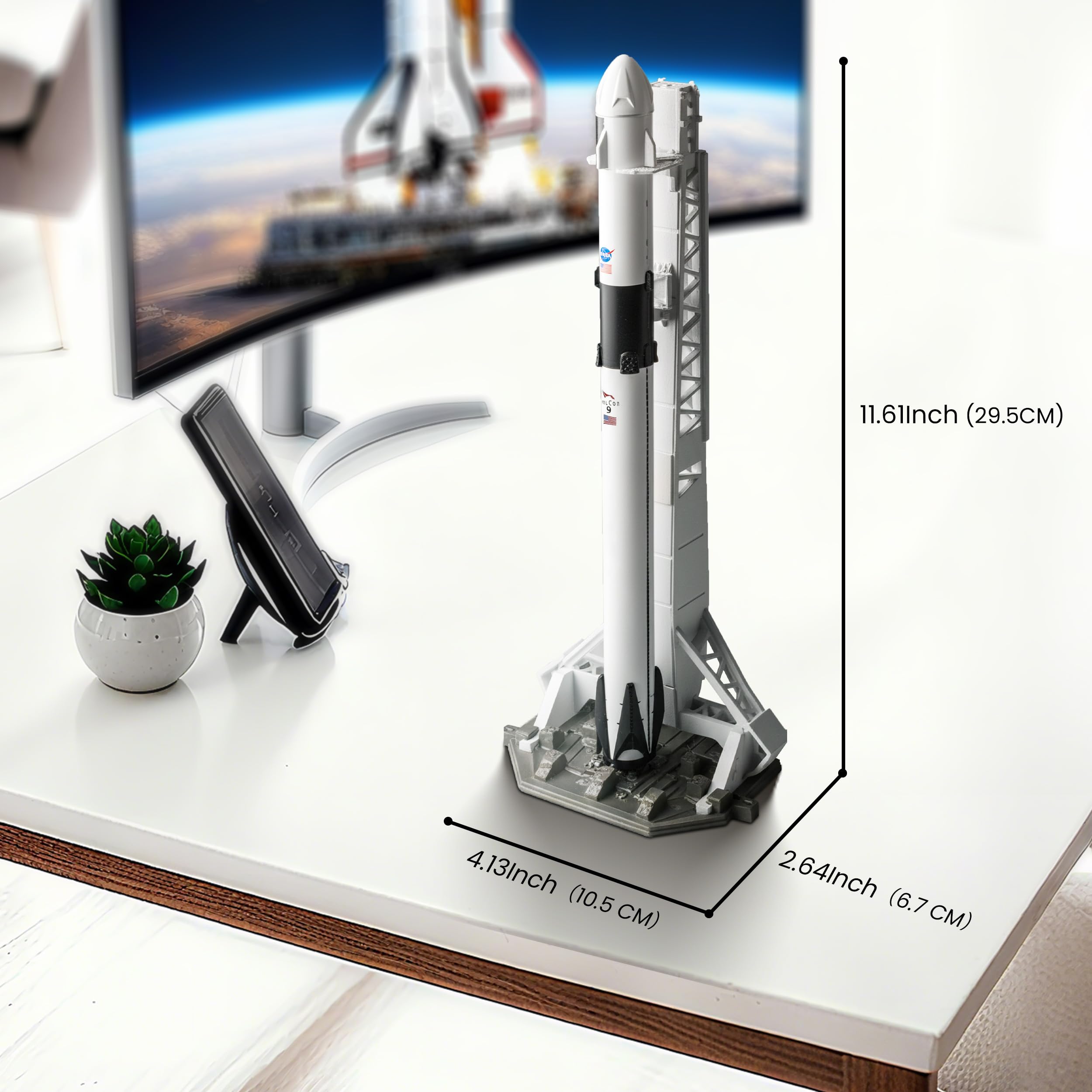 1/200 SpaceX Starship Rocket Model | Finished Diecast Static Display Model for Collectors