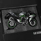 1:9 Motorcycle Model for Kawasaki Ninja H2R Alloy Diecast Motorcycle Model Toy Track Version Mini Moto Gift（Black）