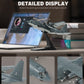 NUOTIE AC-130U Spooky II gunship model in grey, detailed view with transparent cabin and tail painting
