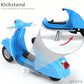 1/18 Scale 2016 Vespa PX Moped Scooter Diecast Model, Red Classic Motorcycle Replica with Display Stand, Adult Collectible & Cake Topper