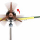NUOTIE Model A6M5 Zero model, top view showing propeller and green body, aircraft model