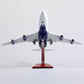 1/160 Boeing 747 Delta Airlines 17 inchs Large Model Diecast Airplane Model Kits with Stand Airlines Model Plane Display Collectible for Aviation Enthusiast Gift