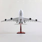 1/160 Airbus A380 18 inchs Large Model Diecast Airplane Model Kits with Stand Sky Jumbo Airliner Model Plane Display Collectible Model Kit for Aviation Enthusiast Gift