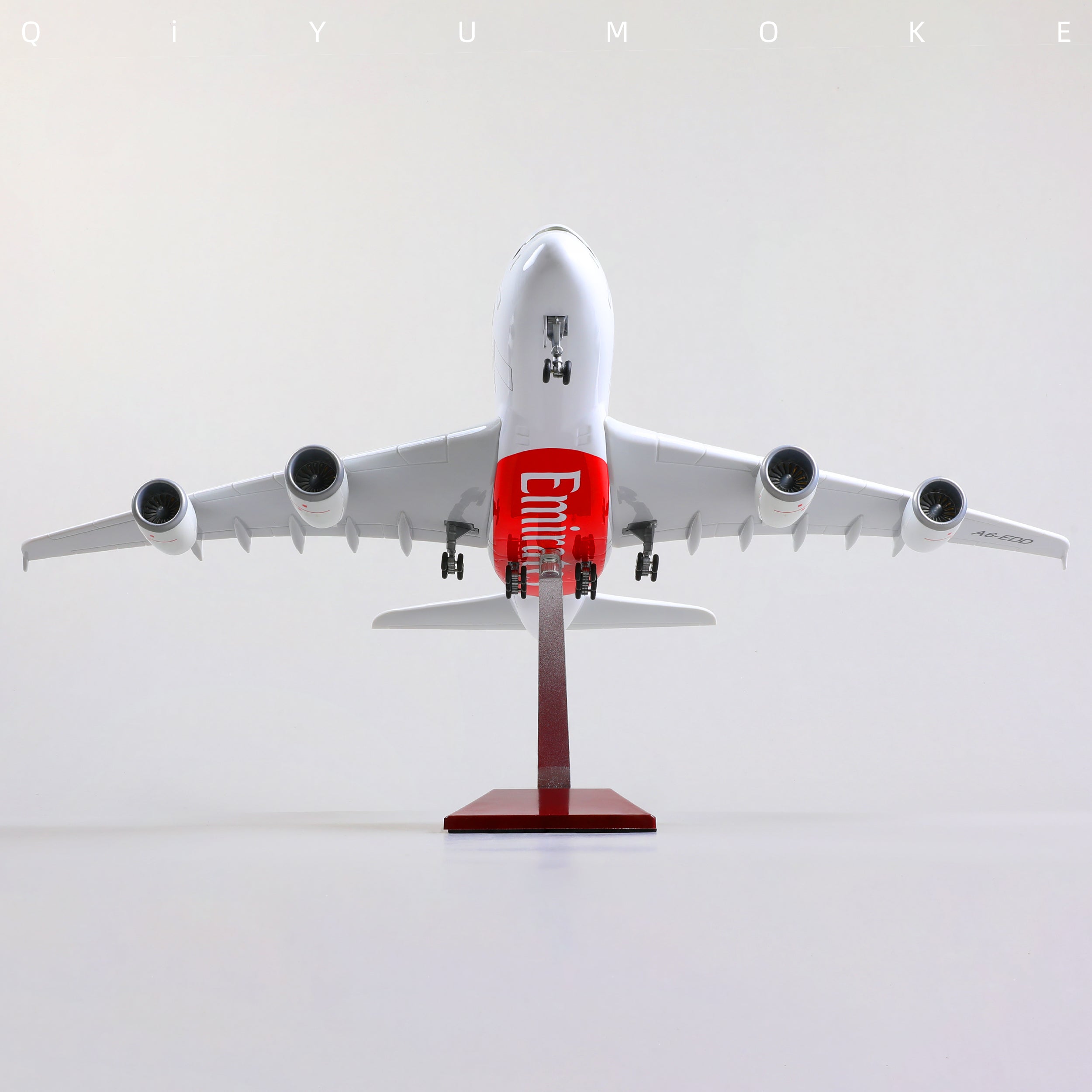 1/160 Airbus A380 Emirates Diecast Airplane Model | Finished Superjumbo Static Display with Stand