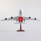 1/160 Airbus A380 Emirates 18 inchs Large Model Diecast Airplane Model Kits with Stand Sky Jumbo Airliner Model Plane Display Collectible Model Kit for Aviation Enthusiast Gift