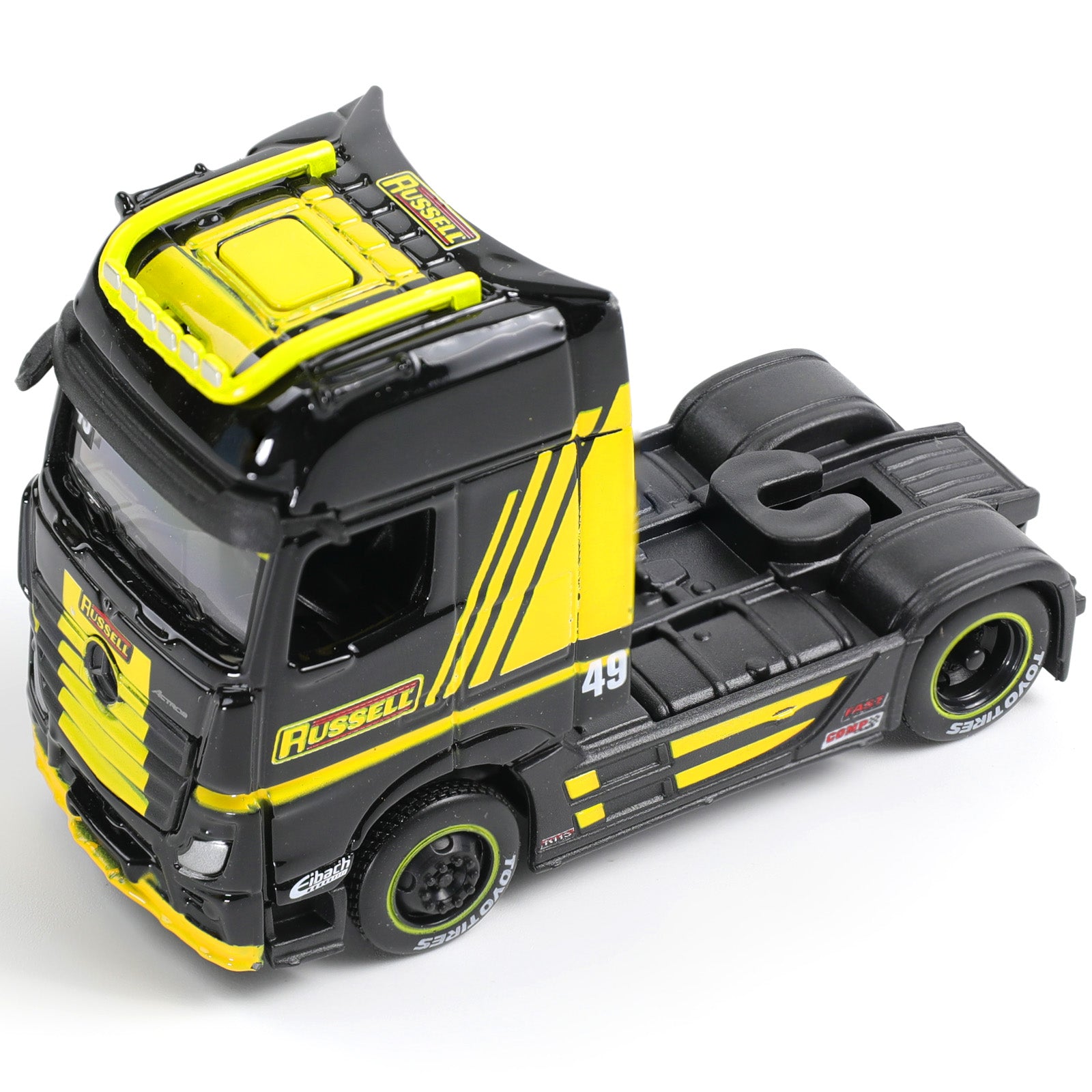 1:64 Die-cast Mercedes-Benz Actros 1851 Container Semi Truck Scale Model, MAISTO