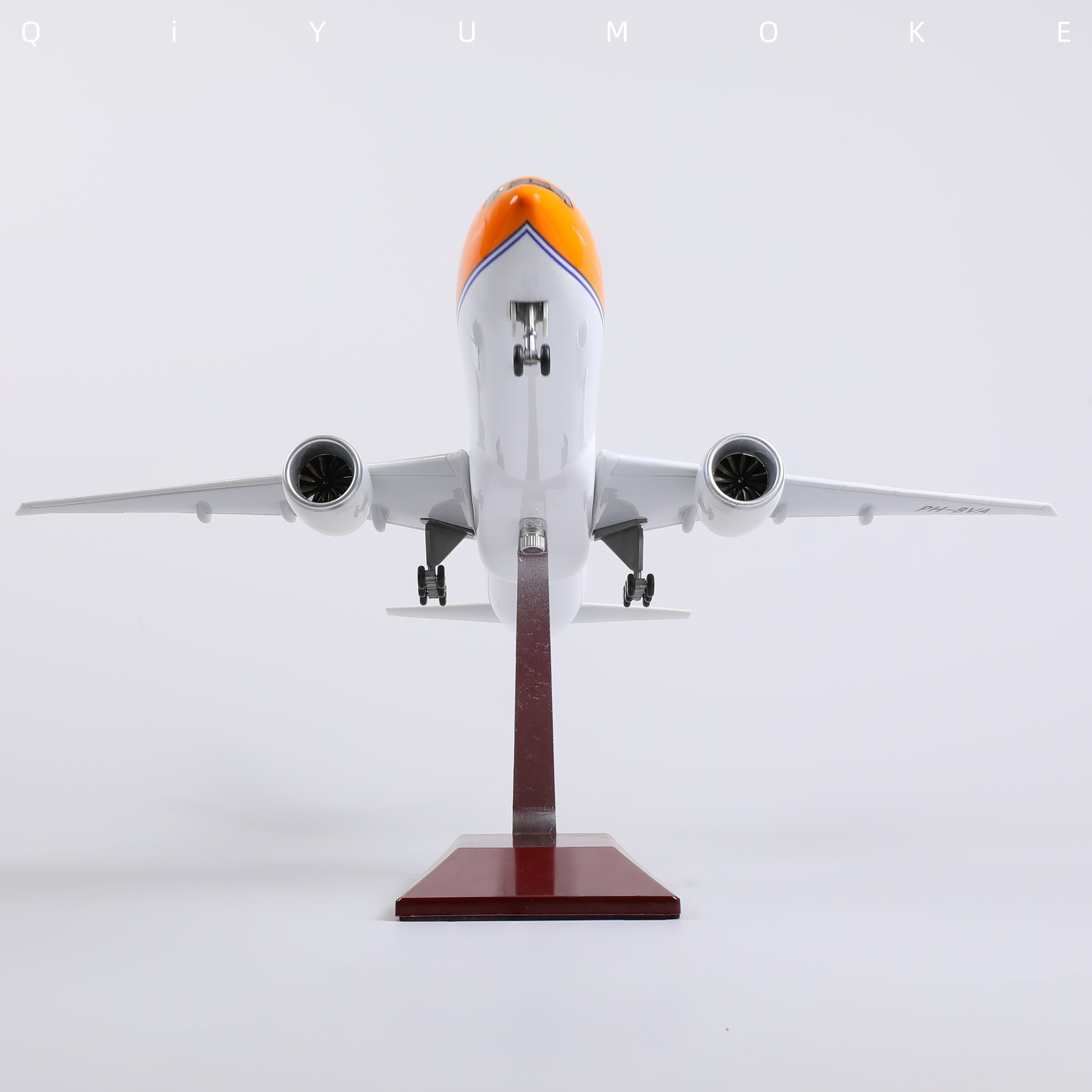 1/150 Boeing 777-300ER KLM "Orange Pride" Diecast Model | Finished Special Livery Desktop Display Plane with Stand