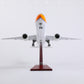 1/150 Boeing 777-300ER KLM (Orange Pride) 18.5 inchs Large Model Diecast Airplane Model Kits with Stand Airlines Model Display Collectible for Aviation Enthusiast Gift