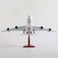 1:160 Airbus A380 Qatar Airways 18 inchs Large Model Diecast Airplane Model Kits with Stand Sky Jumbo Airliner Model Plane Display Collectible Model Kit for Aviation Enthusiast Gift