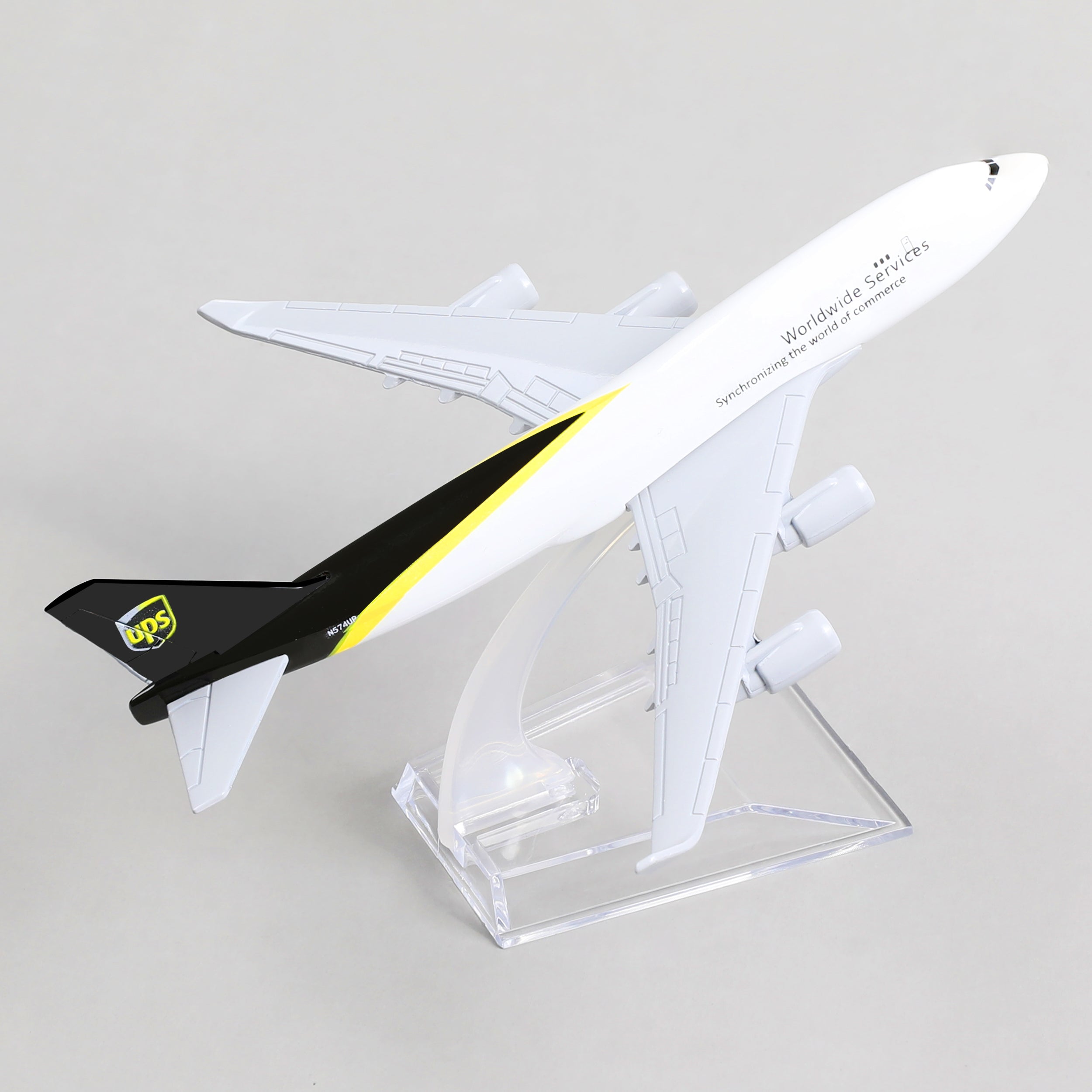 1:400 Boeing 747 UPS Cargo Plane Diecast Model | Finished Metal Jumbo Jet Static by QIYUMOKE
